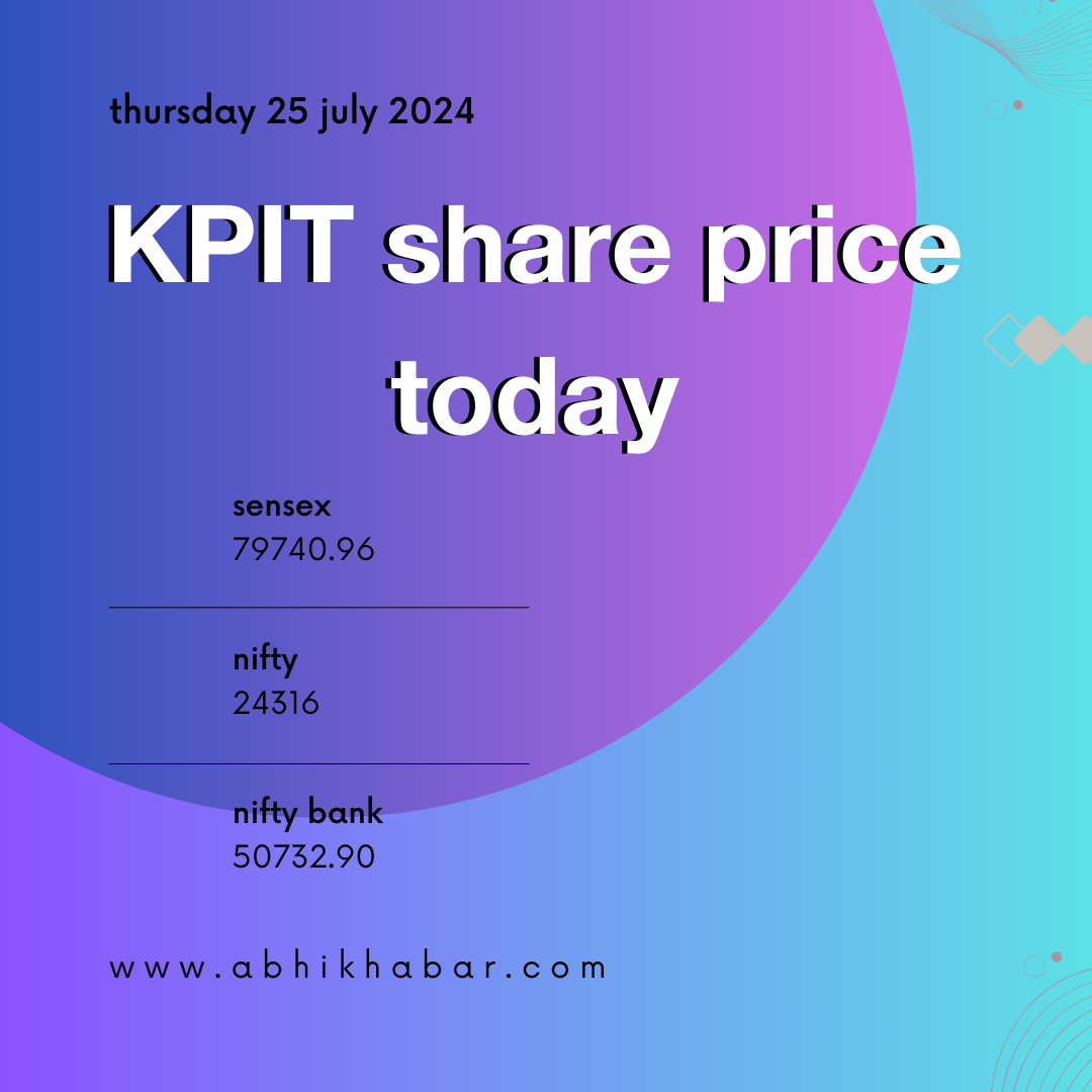 KPIT share price today: stock market live update