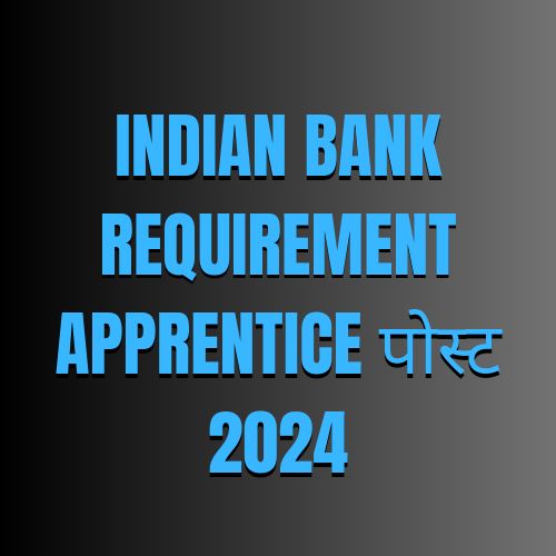 INDIAN BANK REQUIREMENT APPRENTICE POST 2024